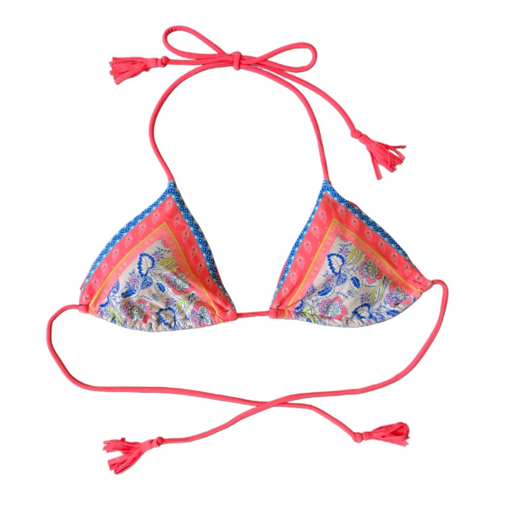 Boho Paisley Triangle Bikini Top